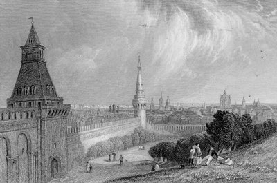 Moscow from the Esplanade of the Kremlin by Alfred Gomersal Vickers